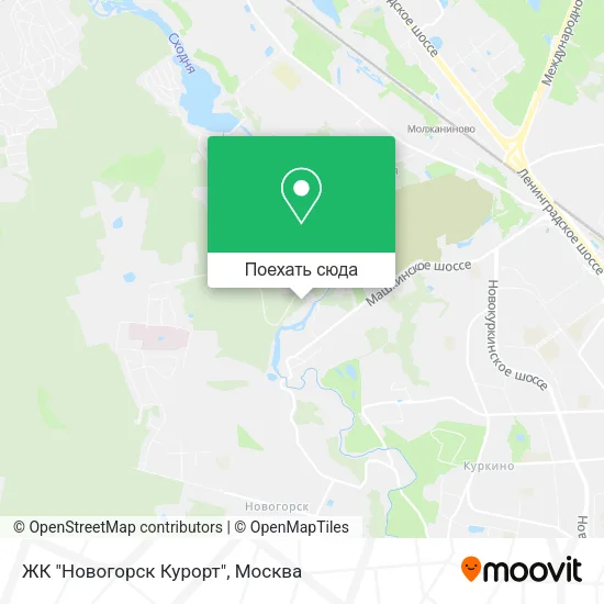Карта ЖК "Новогорск Курорт"
