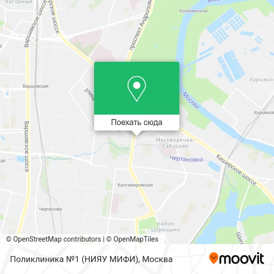 Карта Поликлиника №1 (НИЯУ МИФИ)