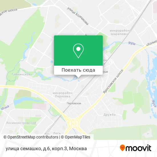Карта улица семашко, д.6, корп.3
