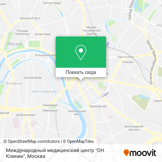 Карта Международный медицинский центр "ОН Клиник"