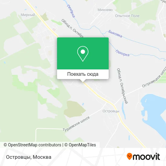 Карта Островцы