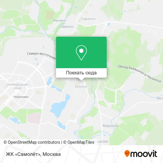 Карта ЖК «Самолёт»