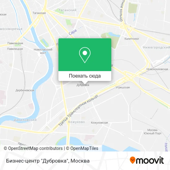 Карта Бизнес-центр "Дубровка"