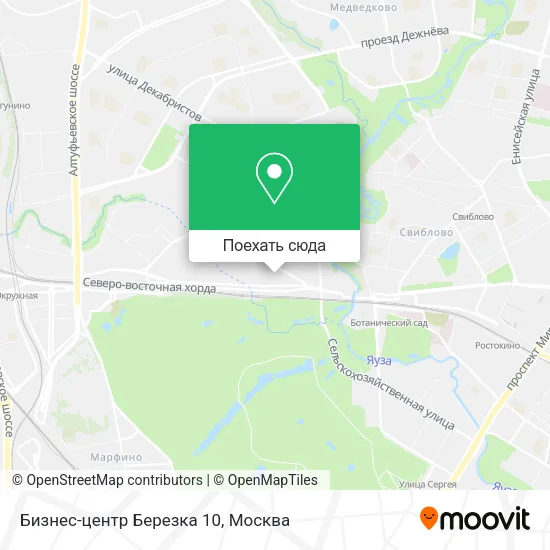Карта Бизнес-центр Березка 10