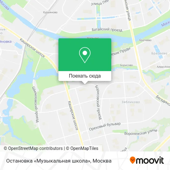 Карта Остановка «Музыкальная школа»