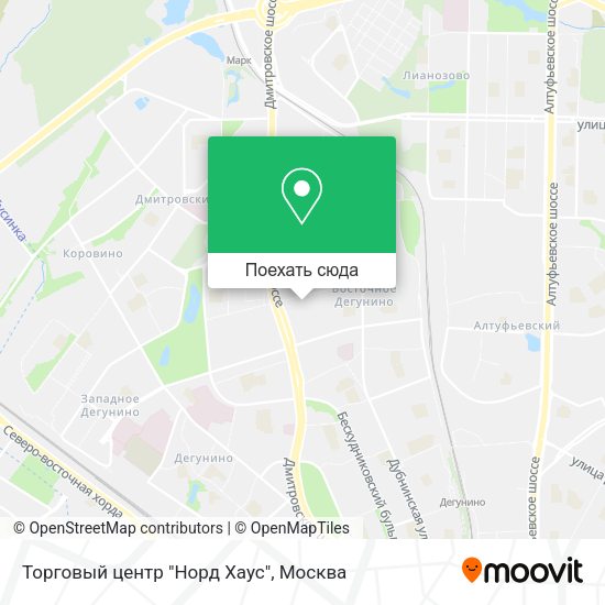 Карта Торговый центр "Норд Хаус"