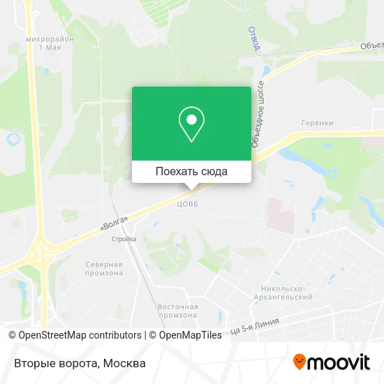 Карта Вторые ворота