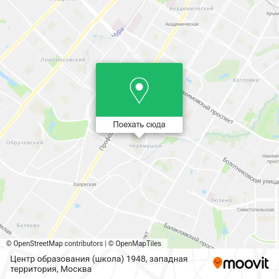 Карта Центр образования (школа) 1948, западная территория