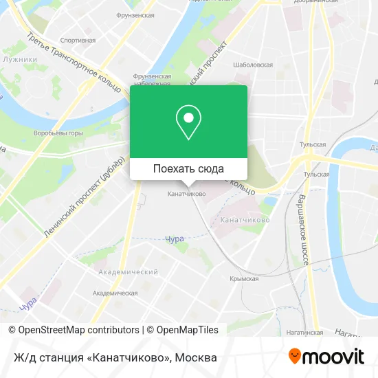 Карта Ж/д станция «Канатчиково»