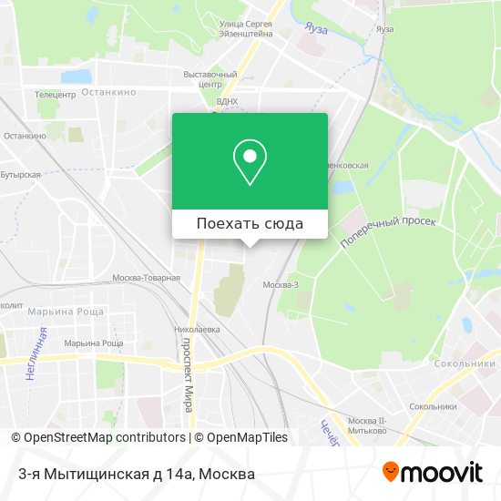 Карта 3-я Мытищинская д 14а
