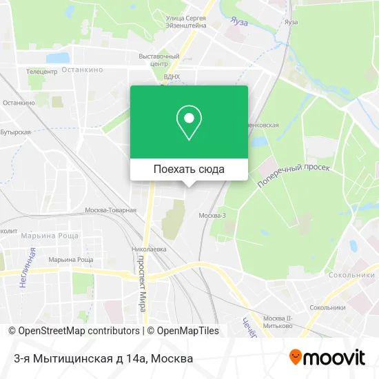 Карта 3-я Мытищинская д 14а