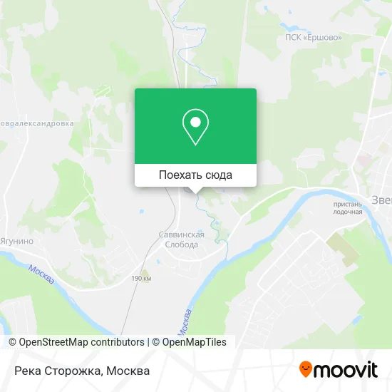 Карта Река Сторожка