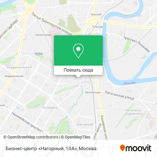 Карта Бизнес-центр «Нагорный, 10А»