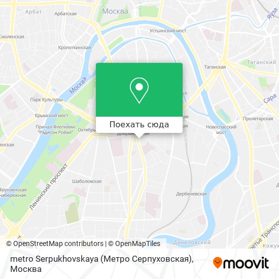 Карта metro Serpukhovskaya (Метро Серпуховская)