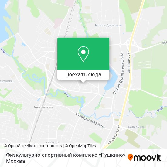 Карта Физкультурно-спортивный комплекс «Пушкино»