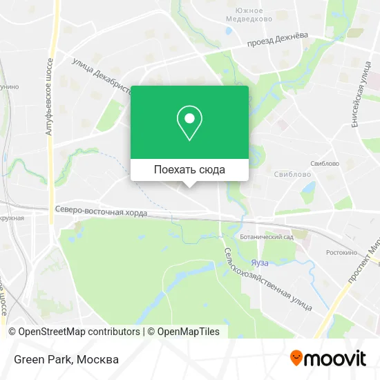 Карта Green Park
