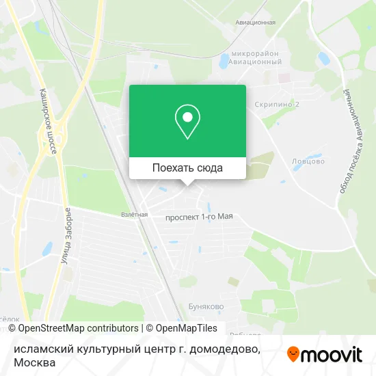 Карта исламский культурный центр г. домодедово