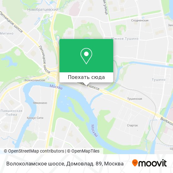 Карта Волоколамское шоссе, Домовлад. 89