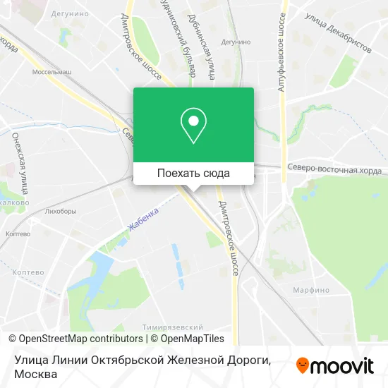 Карта Улица Линии Октябрьской Железной Дороги