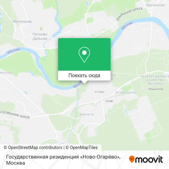 Карта Государственная резиденция «Ново-Огарёво»