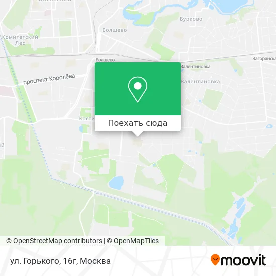 Карта ул. Горького, 16г