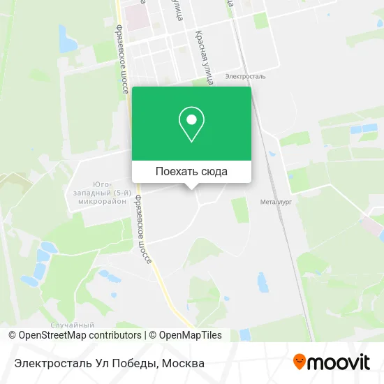 Карта Электросталь Ул Победы