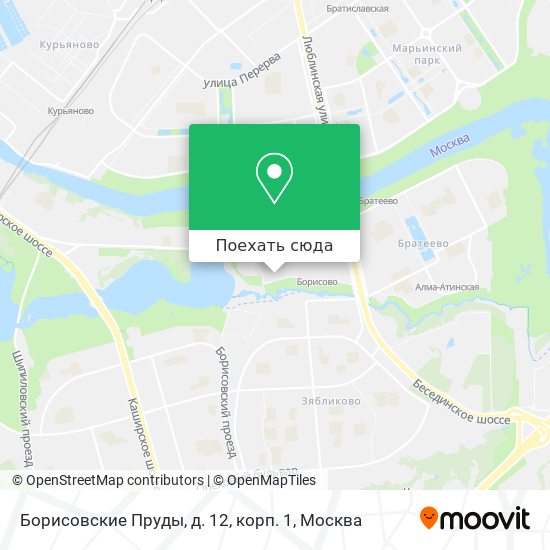 Москва борисово на карте москвы