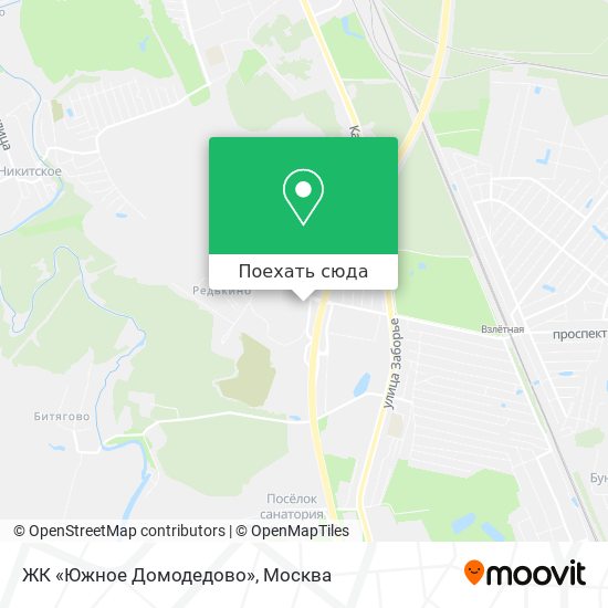 Карта ЖК «Южное Домодедово»
