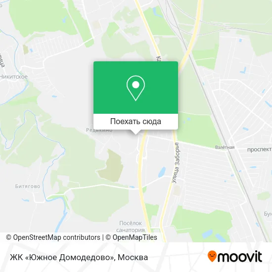 Карта ЖК «Южное Домодедово»