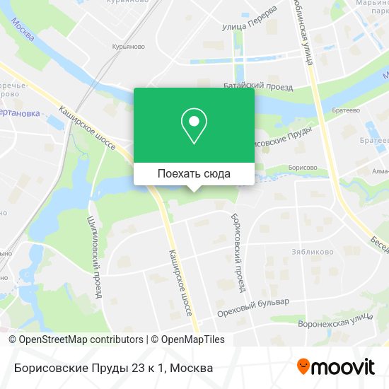 Карта Борисовские Пруды 23 к 1