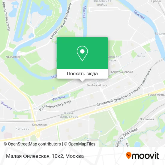 Карта Малая Филевская, 10к2