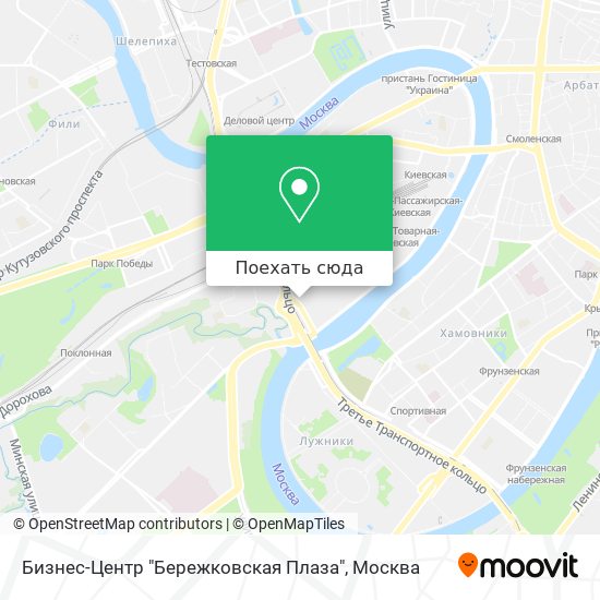 Карта Бизнес-Центр "Бережковская Плаза"