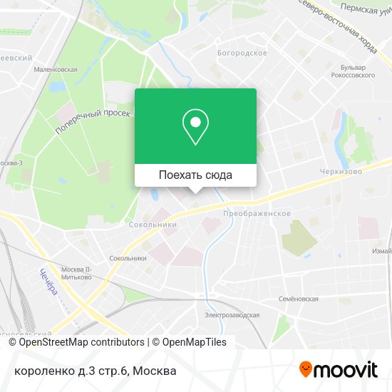 Карта короленко д.3 стр.6
