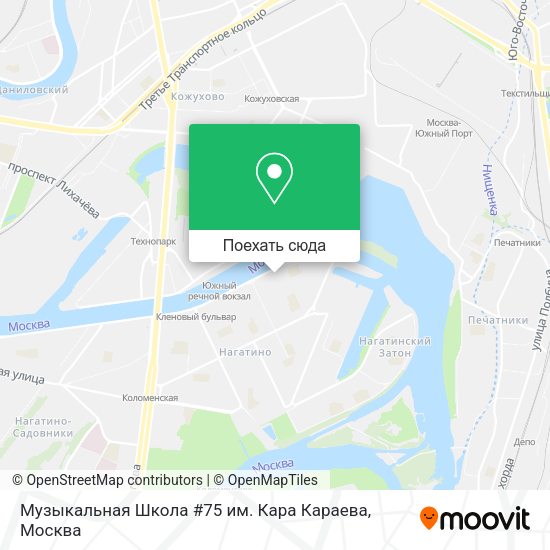 Карта Музыкальная Школа #75 им. Кара Караева