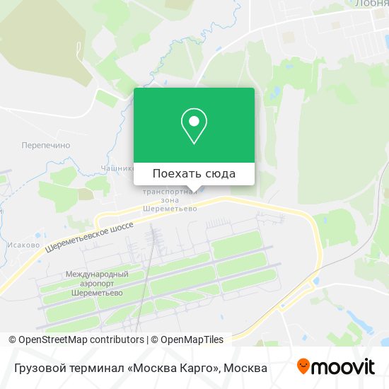 Карта Грузовой терминал «Москва Карго»