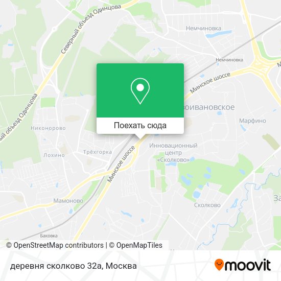 Карта деревня сколково 32а