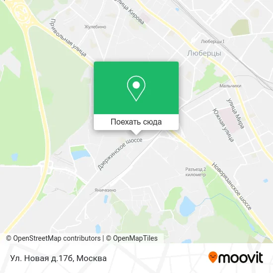 Карта Ул. Новая д.17б