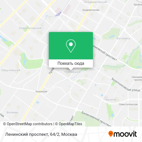 Карта Ленинский проспект, 64/2