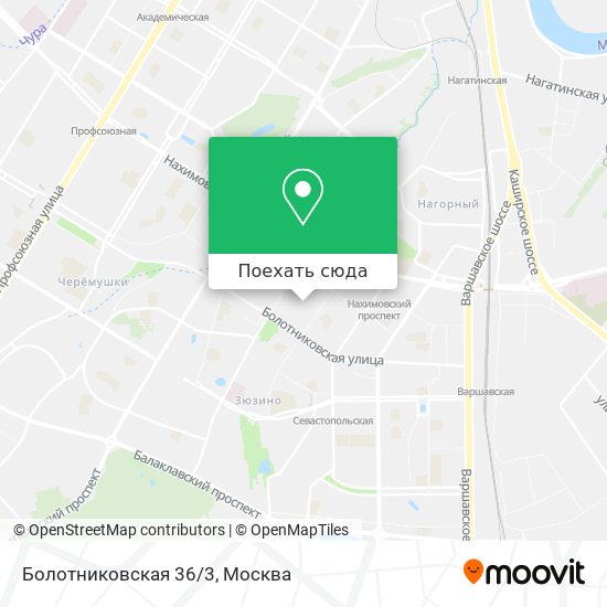 Карта Болотниковская 36/3