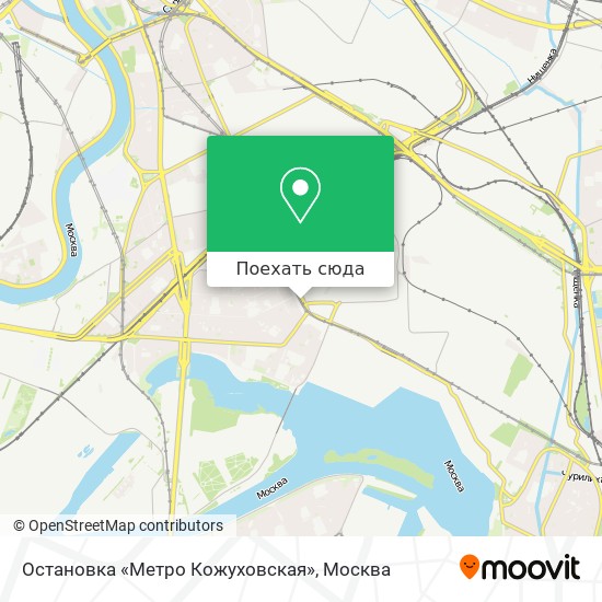 Карта Остановка «Метро Кожуховская»
