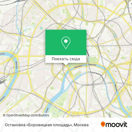 Карта Остановка «Боровицкая площадь»