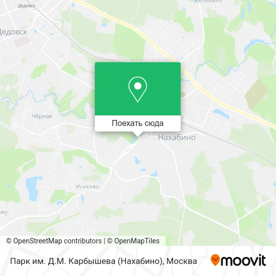 Карта Парк им. Д.М. Карбышева (Нахабино)