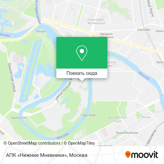 Карта АПК «Нижние Мневники»