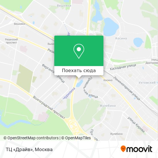Карта ТЦ «Драйв»