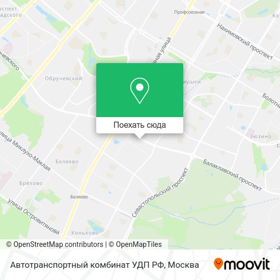 Карта Автотранспортный комбинат УДП РФ