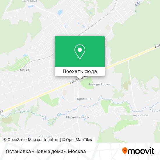 Карта Остановка «Новые дома»