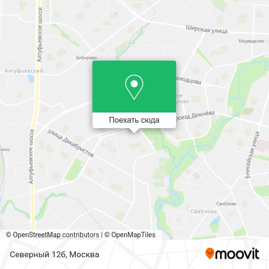 Карта Северный 12б