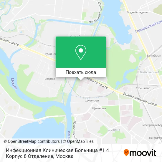 Карта Инфекционная Клиническая Больница #1 4 Корпус 8 Отделение