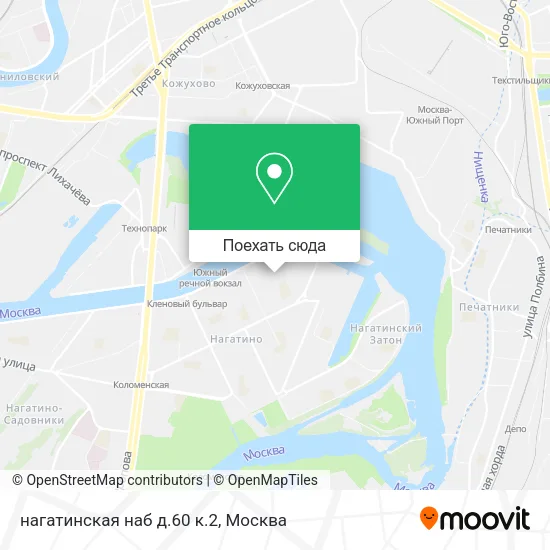 Карта нагатинская наб д.60 к.2