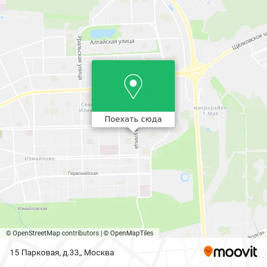 Карта 15 Парковая, д.33,